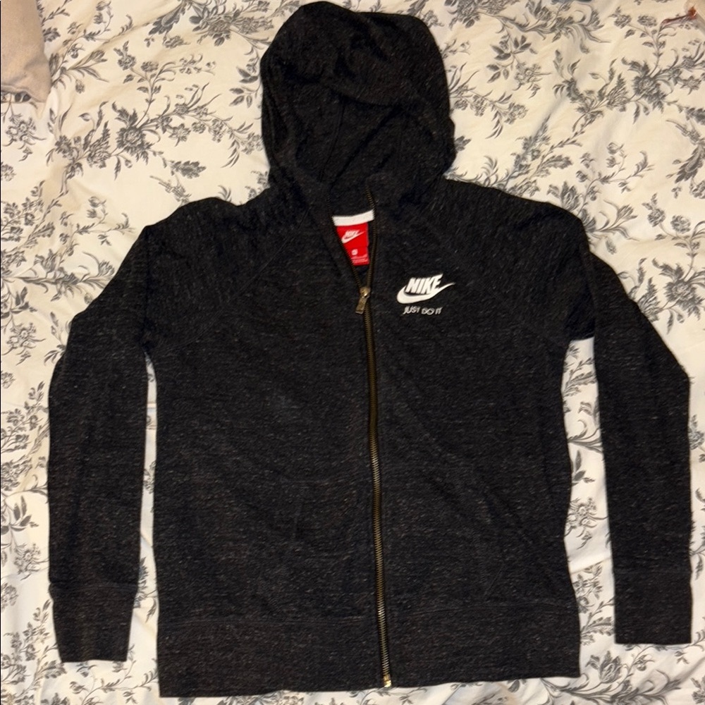 Nike Black Full-Zip Hoodie for Kids